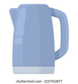 Electric kettle icon cartoon vector. Water glass. Tea ceramic