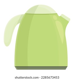 Electric kettle icon cartoon vector. Tableware home. Cook dish