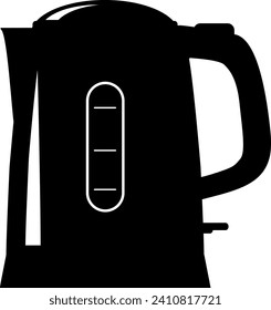 Electric Kettle Icon in flat style. Vector Illustration