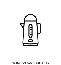 Electric kettle icon isolated on white background