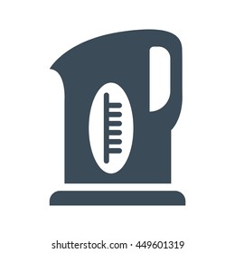 Electric kettle Icon Isolated on White Background.vector illustration icon