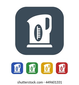 Electric kettle Icon Isolated on White Background.vector illustration icon