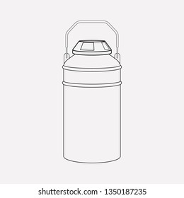 Electric kettle icon line element. Vector illustration of electric kettle icon line isolated on clean background for your web mobile app logo design.