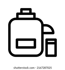 icono de hervidor eléctrico o logotipo símbolo de señalización aislado ilustración vectorial de alta calidad estilo negro iconos vectoriales

