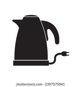 plantilla de diseño vectorial de icono de hervidor eléctrico