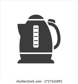 Electric Kettle Icon On White Background