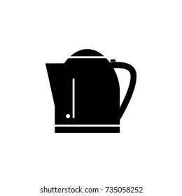electric kettle icon on white background