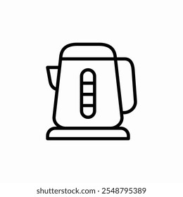 Vector de signo de icono de hervidor eléctrico