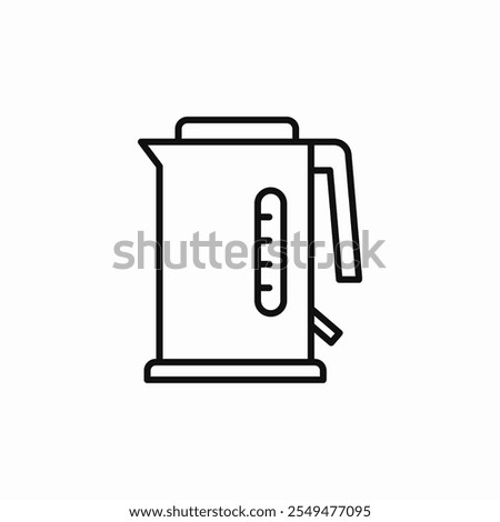 electric kettle icon sign vector