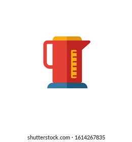 Electric Kettle icon. Simple flat element from household collection. Creative electric kettle icon for templates, software and apps.