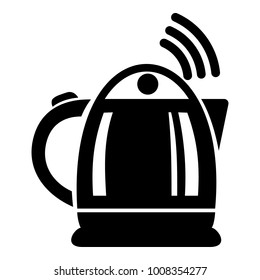 Electric kettle icon. Simple illustration of electric kettle vector icon for web