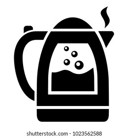Electric kettle icon. Simple illustration of electric kettle vector icon for web