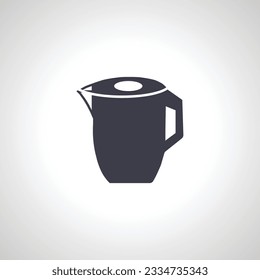 Electric kettle icon, teapot icon.