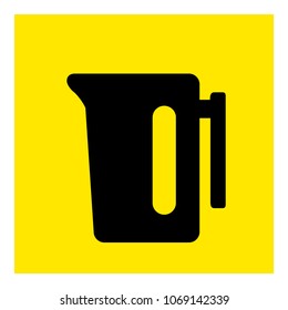 Electric kettle icon vector