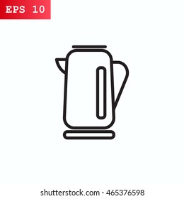  Electric kettle Icon Vector.