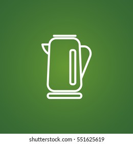  Electric kettle Icon Vector.