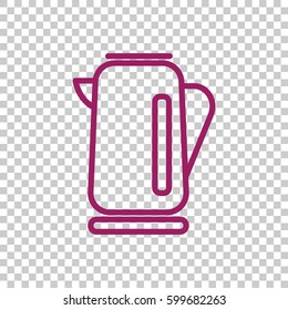  Electric kettle Icon Vector.