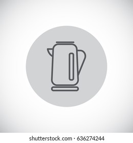  Electric kettle Icon Vector.