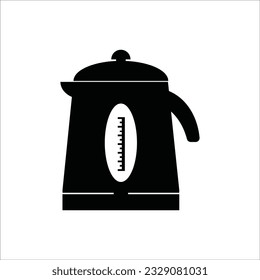 electric kettle icon vector illustration logo design