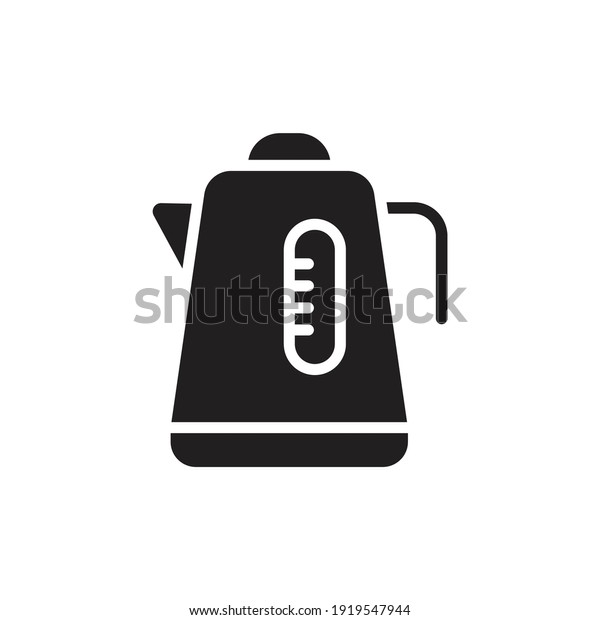 Electric Kettle icon in\
vector. Logotype