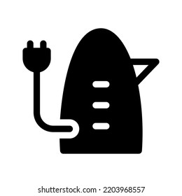 Ilustración de diseño del símbolo del vector del icono del casco eléctrico