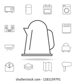 Electric kettle icon. web icons universal set for web and mobile