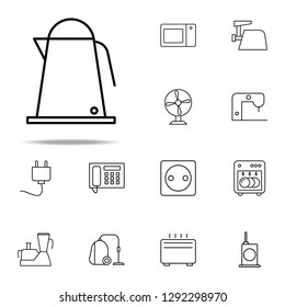 Electric kettle icon. web icons universal set for web and mobile