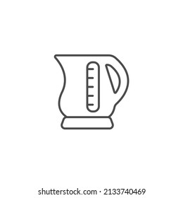 Electric kettle icons  symbol vector elements for infographic web