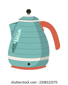Electric kettle Kitchen icon. Vector illustration