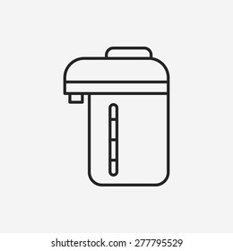 Electric kettle line icon