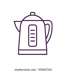 Electric kettle line icon