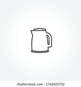electric kettle line icon. electric kettle isolated line icon