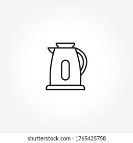 electric kettle line icon. electric kettle isolated line icon