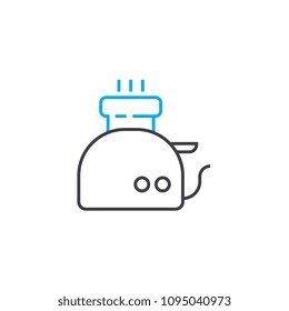 Electric kettle linear icon concept. Electric kettle line vector sign, symbol, illustration.