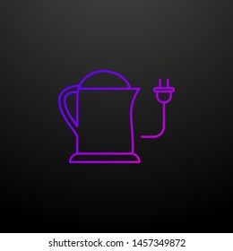 Electric kettle nolan icon. Elements of food and drink set. Simple icon for websites, web design, mobile app, info graphics