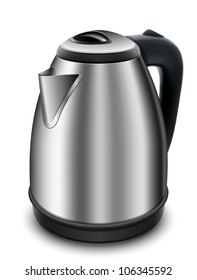 Electric kettle on a white background. Vector illustration