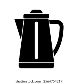 Electric kettle silhouette vector design
