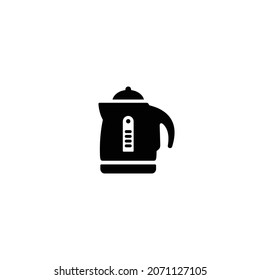 Electric kettle simple flat icon vector illustration