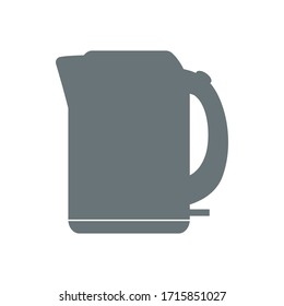 Caldera eléctrica, tetera. Aparato de cocina. Equipo eléctrico doméstico de cocina. Ilustraciones vectoriales planas. Iconos de cocina aislados.