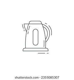 Electric kettle thin line icon. Electric kettle thin line icon,