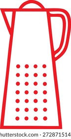 Electric Kettle vector art icon