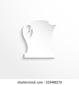 Electric kettle. Vector icon.