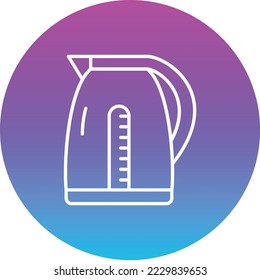Electric Kettle vector icon. Can be used for printing, mobile and web applications.