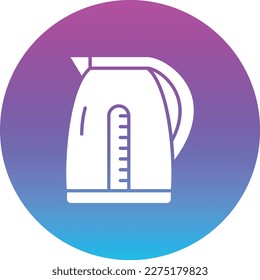 Icono vectorial de Kettle Eléctrico. Se puede usar para imprimir, móviles y aplicaciones web.