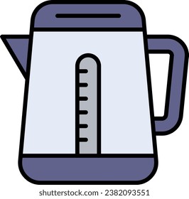 Icono vectorial de Kettle Eléctrico. Se puede usar para imprimir, móviles y aplicaciones web.