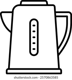 Electric Kettle vector icon. Can be used for printing, mobile and web applications.