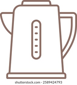 Electric Kettle vector icon. Can be used for printing, mobile and web applications.