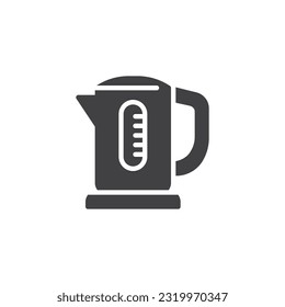 Hot tea kettle line icon, Stock vector