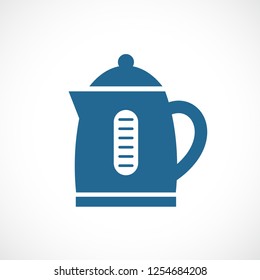 Electric kettle vector icon illustration isolated on white background