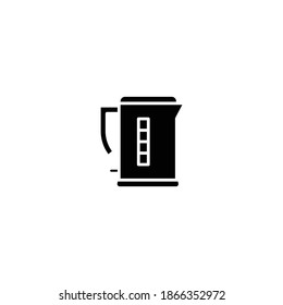 Icono vectorial de Kettle Eléctrico, símbolo de caldera de agua. Icono de hervidor de tetera. Ilustración vectorial plana moderna y simple para sitio web o aplicación móvil